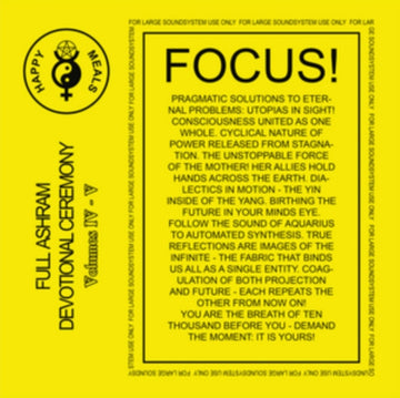 HAPPY MEALS | FULL ASHRAM DEVOTIONAL | VINYL RECORD (LP)