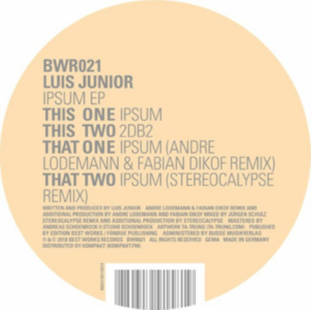JUNIOR, LUIS | IPSUM | 12IN VINYL
