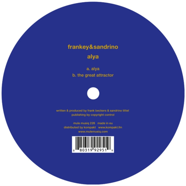 FRANKEY & SANDRINO | ALYA | 12IN VINYL