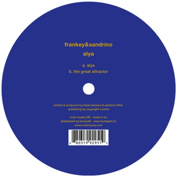 FRANKEY & SANDRINO | ALYA | 12IN VINYL