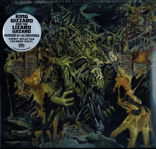 KING GIZZARD & THE LIZARD WIZARD | MURDER OF THE UNIVERSE (TRANSPARENT GREEN W/MUSTARD YELOW SPLATTER VINYL) | VINYL RECORD (LP)