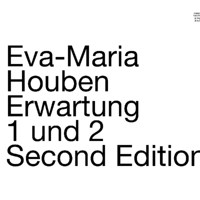 HOUBEN, EVA-MARIA | ERWARTUNG 1 UND 2 | VINYL RECORD (LP)