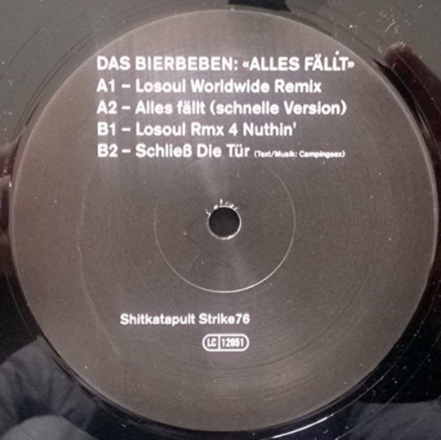 DAS BIERBEBEN | ALLES FALLT (LOSOUL REMIXES) | 12IN VINYL