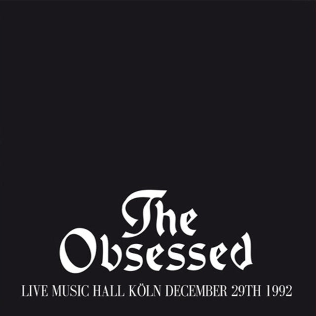 OBSESSED | LIVE IN KOLN | VINYL RECORD (LP)