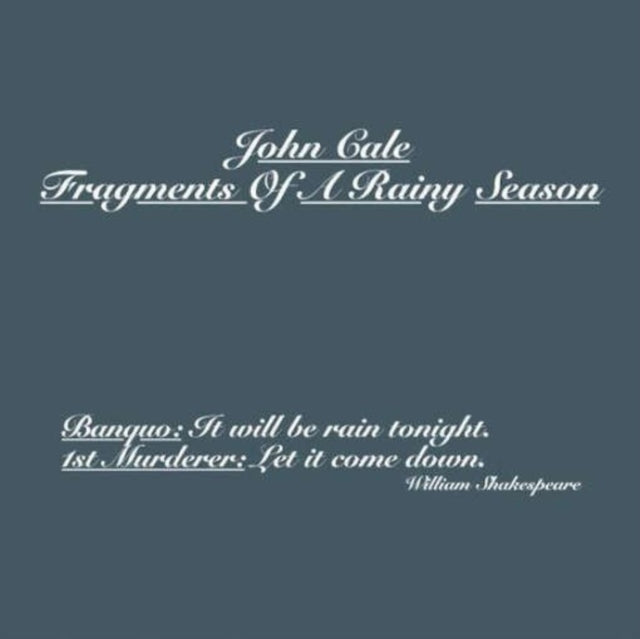 CALE, JOHN | FRAGMENTS OF A RAINY SEASON (2LP/DL CARD) | VINYL RECORD (LP)