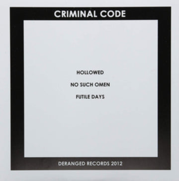 CRIMINAL CODE | HOLLOWED | VINYL RECORD (LP)