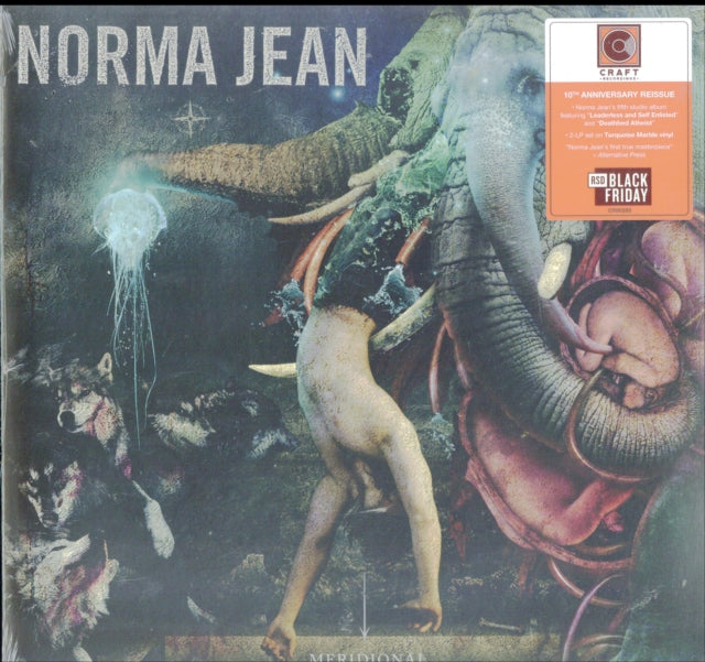 NORMA JEAN | MERIDIONAL (TURQUOISE BLUE MARBLE VINYL/2LP) (RSD) | VINYL RECORD (LP)