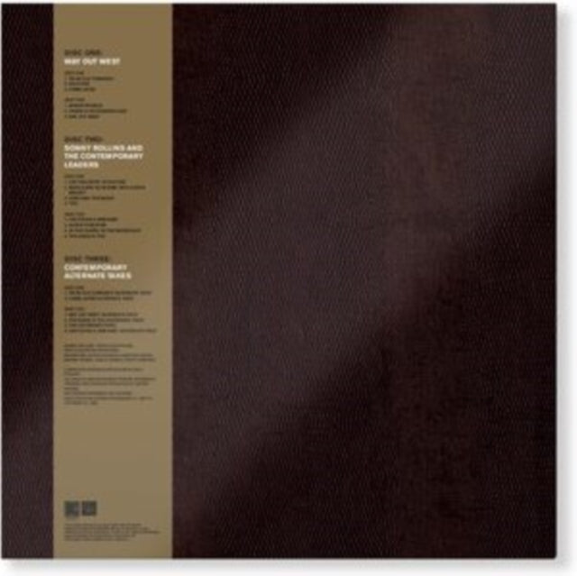 ROLLINS, SONNY | GO WEST!: THE CONTEMPORARY RECORDS ALBUMS (3LP BOXSET) | VINYL RECORD (LP)