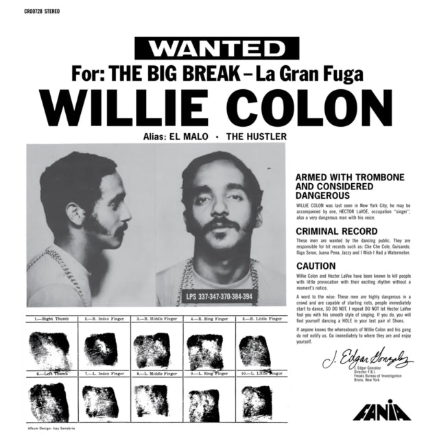 COLON, WILLIE | GRAN FUGA | VINYL RECORD (LP)