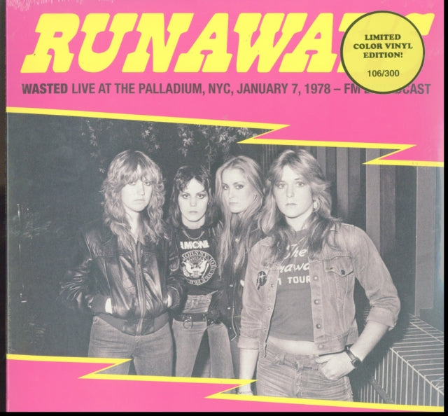 RUNAWAYS | WASTED: LIVE AT THE PALLADIUM 1978 (PINK VINYL) | VINYL RECORD (LP)