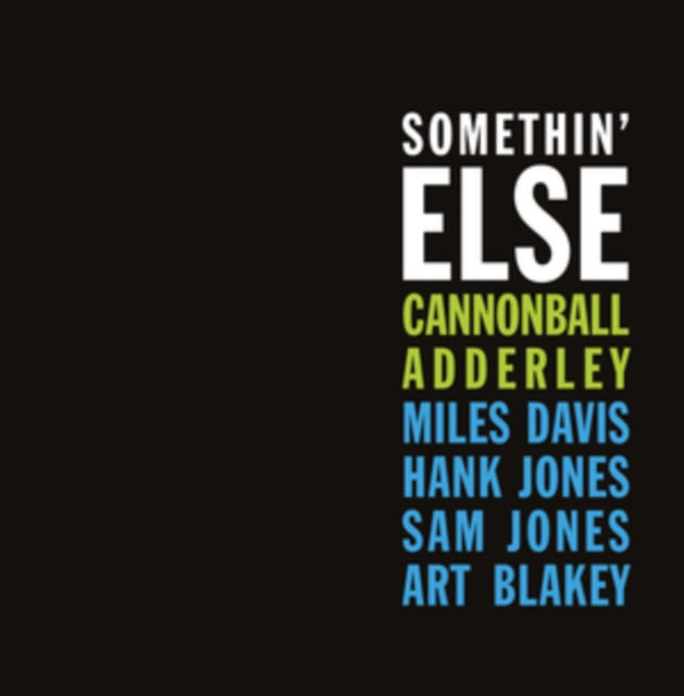 CANNONBALL ADDERLEY | SOMETHIN ELSE (BLUE VINYL) | VINYL RECORD (LP)