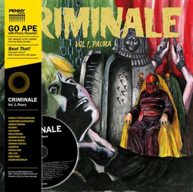 VARIOUS ARTISTS | CRIMINALE VOL.1: PAURA (LP/CD) | VINYL RECORD (LP)