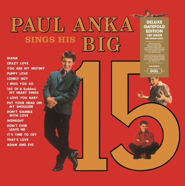 ANKA, PAUL | PAUL ANKA SINGS HIS BIG 15 | VINYL RECORD (LP)