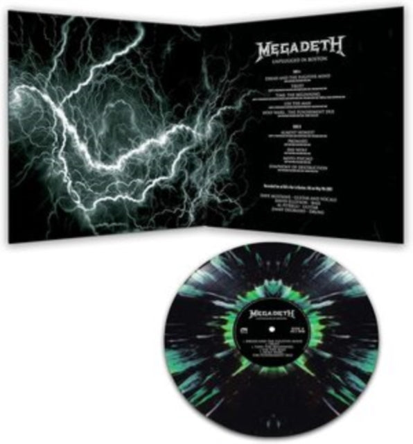 MEGADETH | UNPLUGGED IN BOSTON (GREEN & BLACK SPLATTER VINYL) | VINYL RECORD (LP)