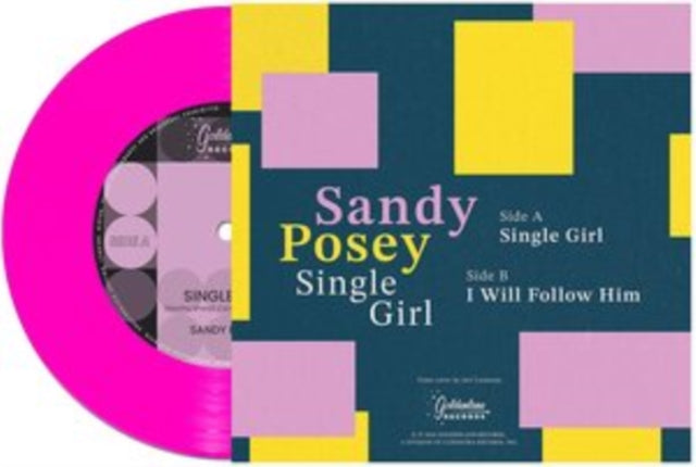 POSEY, SANDY | SINGLE GIRL (PINK VINYL) | 7IN VINYL
