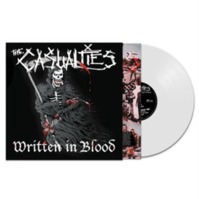 CASUALTIES | WRITTEN IN BLOOD (WHITE VINYL) | VINYL RECORD (LP)