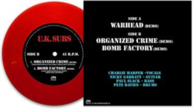 UK SUBS | WARHEAD (RED VINYL) | 7IN VINYL