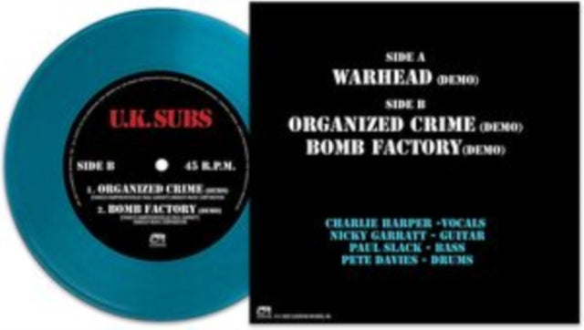 UK SUBS | WARHEAD (BLUE VINYL) | 7IN VINYL