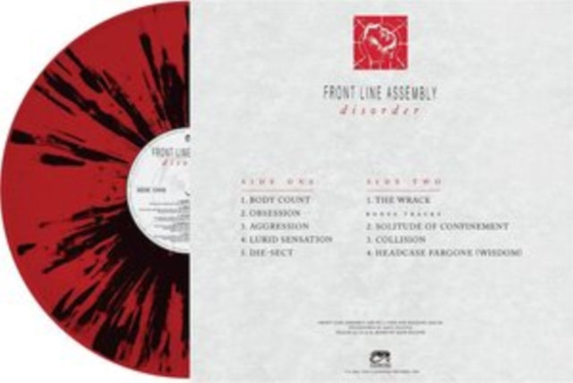 FRONT LINE ASSEMBLY | DISORDER (RED & BLACK SPLATTER VINYL) | VINYL RECORD (LP)