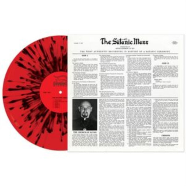 LAVEY, ANTON | SATANIC MASS (RED/BLACK SPLATTER VINYL) | VINYL RECORD (LP)