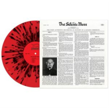 LAVEY, ANTON | SATANIC MASS (RED/BLACK SPLATTER VINYL) | VINYL RECORD (LP)