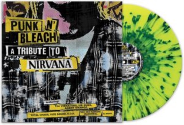 VIBRATORS | PUNK N BLEACH - TRIBUTE TO NIRVANA (GREEN VINYL) | VINYL RECORD (LP)