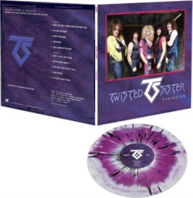 TWISTED SISTER | DONINGTON (PURPLE, BLACK & WHITE SPLATTER VINYL) | VINYL RECORD (LP)