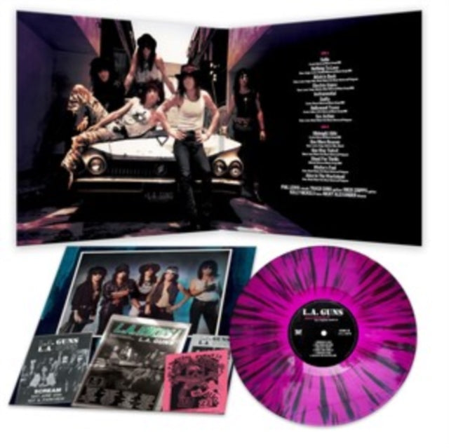L.A. GUNS | HOLLYWOOD RAW - ORIGINAL SESSIONS (PURPLE/BLACK VINYL) | VINYL RECORD (LP)