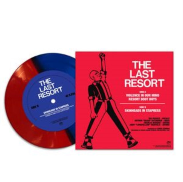 LAST RESORT | VIOLENCE IN OUR MINDS (RED/BLUE SPLIT VINYL) | 7IN VINYL