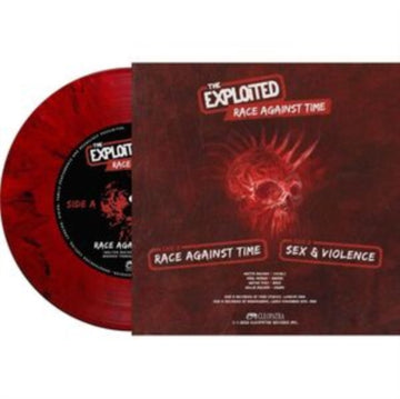 EXPLOITED | RACE AGAINST TIME (RED MARBLE 7INCH) | 7IN VINYL