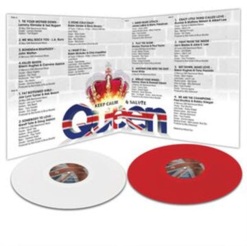 VARIOUS ARTISTS | KEEP CALM & SALUTE QUEENIOUS (RED/WHITE VINYL/2LP) | VINYL RECORD (LP)