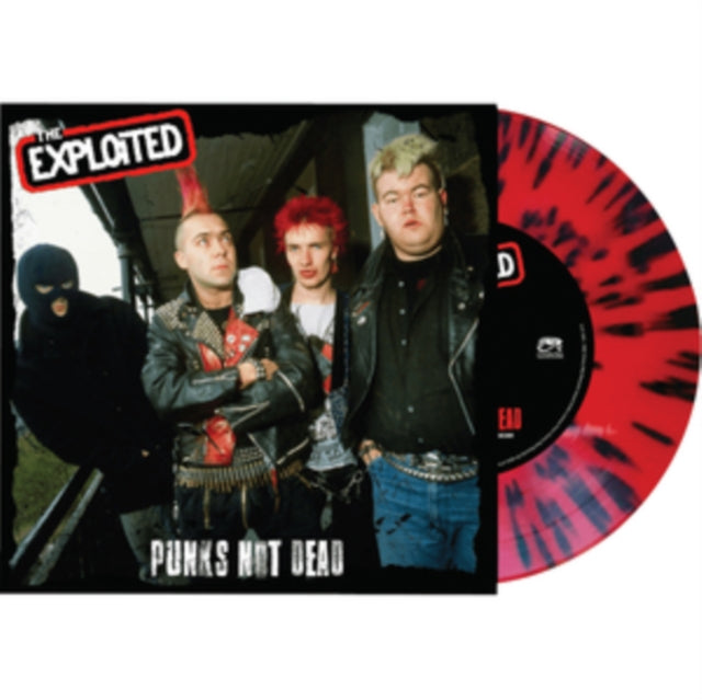 EXPLOITED | PUNK'S NOT DEAD (RED/BLACK SPLATTER 7INCH) | 7IN VINYL