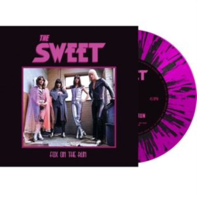 SWEET | FOX ON THE RUN (PINK/BLACK SPLATTER 7INCH) | 7IN VINYL