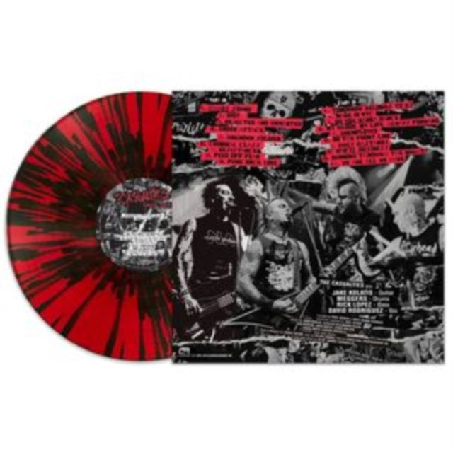 CASUALTIES | UNTIL DEATH: STUDIO SESSIONS (RED/BLACK SPLATTER VINYL) | VINYL RECORD (LP)