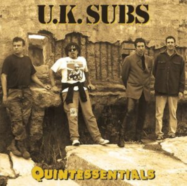 UK SUBS | QUINTESSENTIALS (YELLOW/BLACK SPLATTER VINYL) | VINYL RECORD (LP)
