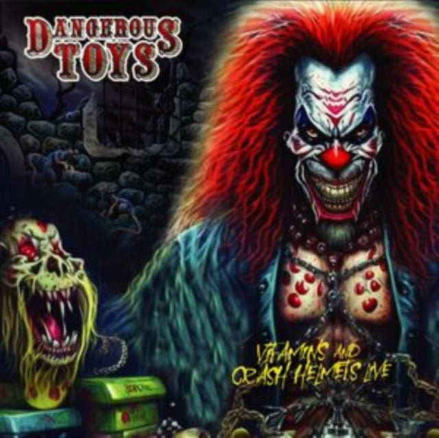DANGEROUS TOYS | VITAMINS & CRASH HELMETS LIVE (RED VINYL/2LP) | VINYL RECORD (LP)