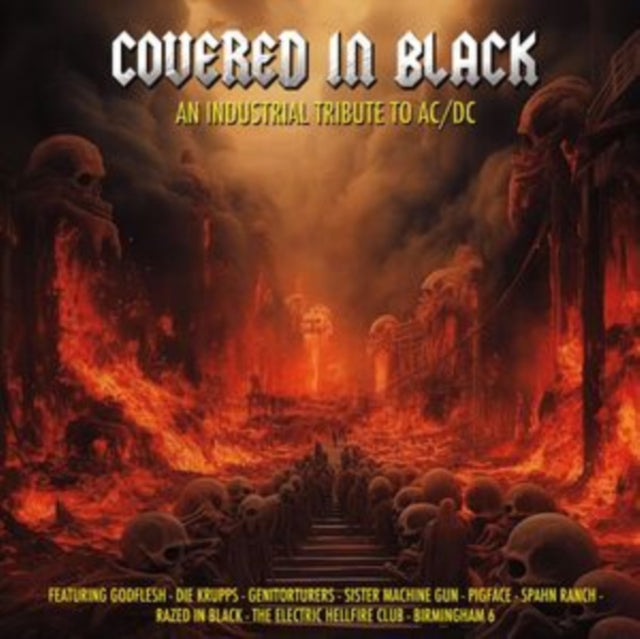 VARIOUS ARTISTS | COVERED IN BLACK INDUSTRIAL TRIBUTE TO AC/DC (RED VINYL) | VINYL RECORD (LP)