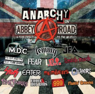 ANARCHY ON ABBEY ROAD - A PUNK TRIBUTE TO THE BEATLES (RED MARBLE VINYL) | VINYL RECORD (LP)
