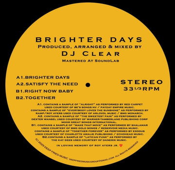 BRIGHTER DAYS | VINYL RECORD (LP)