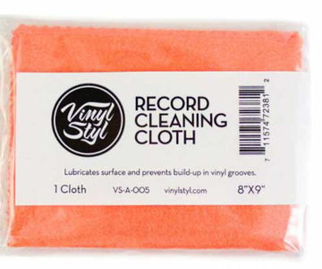 Vinyl Record Cleaning Cloth - Lubricated 8" X 9" (Single) (Orange)