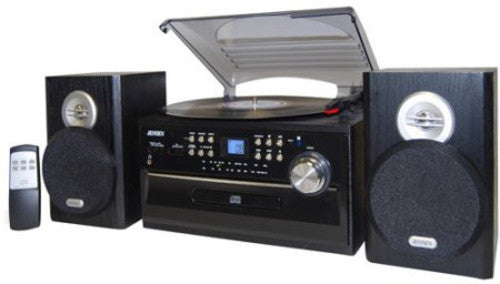 JTA-475 Turntable Music Entertainment System (33/45/78 RPM) AM/FM Radio