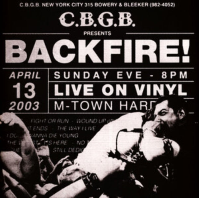 BACKFIRE! | LIVE AT CBGB (SPLATTER VINYL) | VINYL RECORD (LP)