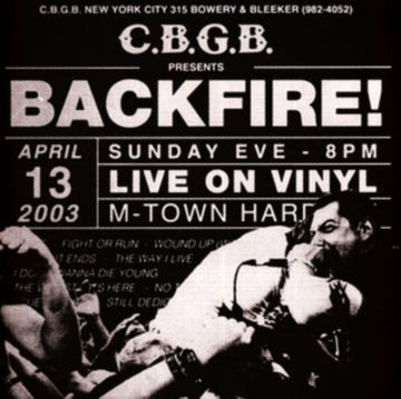 BACKFIRE! | LIVE AT CBGB (SPLATTER VINYL) | VINYL RECORD (LP)