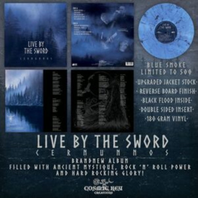 LIVE BY THE SWORD | CERNUNNOS (BLUE SMOKE VINYL) | VINYL RECORD (LP)