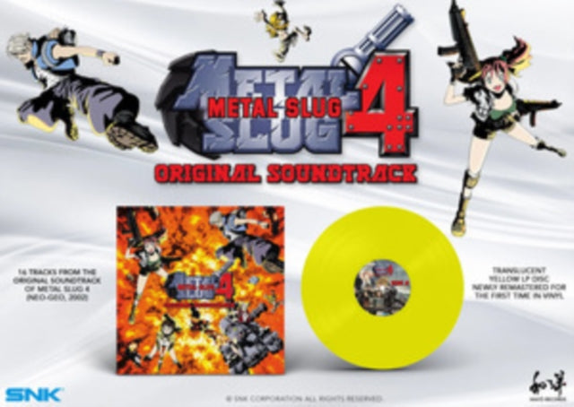 SNK SOUND TEAM | METAL SLUG 4 OST (YELLOW VINYL) | VINYL RECORD (LP)