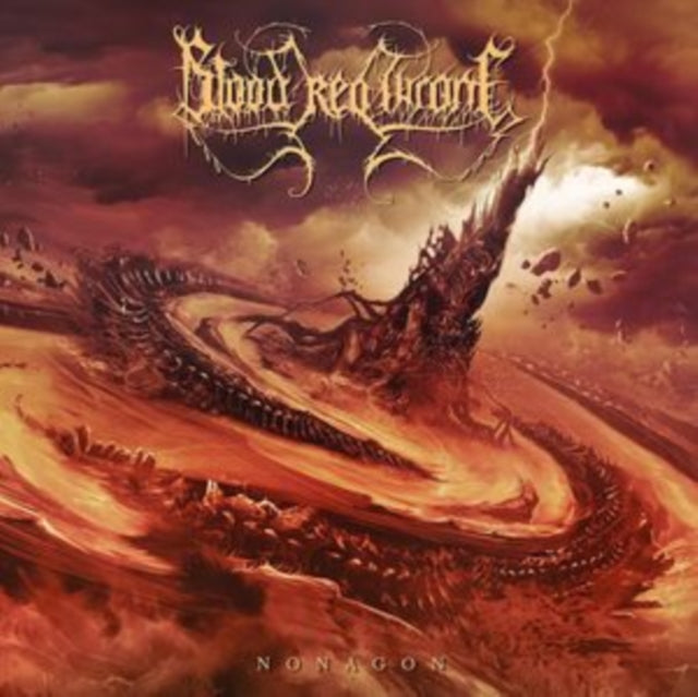 BLOOD RED THRONE | NONAGON (BROWN/BLACK MARBLE VINYL) | VINYL RECORD (LP)
