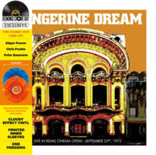 TANGERINE DREAM | LIVE AT REIMS CINEMA OPERA (SEPTEMBER 23RD, 1975) (DELUXE/2LP/ORANGE & BLUE VINYL) (RSD) | VINYL RECORD (LP)
