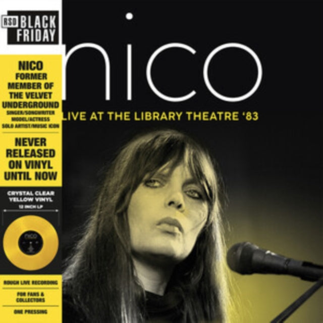 NICO | LIBRAIRY THEATRE '83 (CRYSTAL CLEAR YELLOW TINT VINYL) (RSD) | VINYL RECORD (LP)