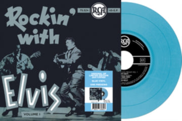 EP ETRANGER N19 ROCKIN WITH ELVIS (VOLUME I) (BELGIUM) (BLUE VINYL) | 7IN VINYL