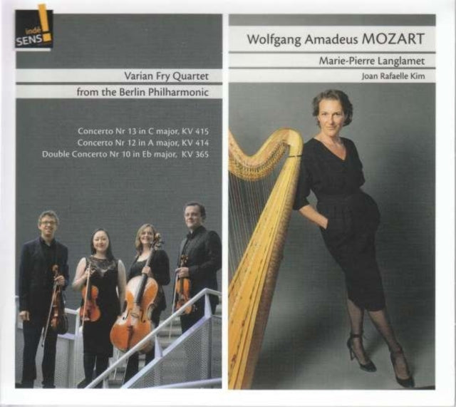 MOZART, WOLFGANG AMADEUS | MOZART: 3 PIANO CONCERTI ARRANGED FOR HARP & STRING QUARTET | CD